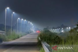 Pemkab Bogor pasang 316 titik PJU di Jalur Bojonggede-Kemang