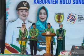 Bupati HST sampaikan capaian pembangunan pada puncak Harjad HST ke-66