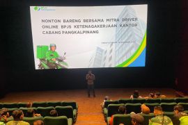 BPJS Ketenagakerjaan Pangkalpinang gelar Nobar bersama mitra driver online