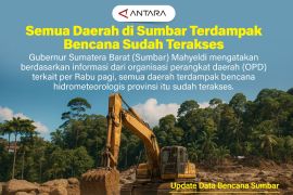 Semua daerah di Sumbar terdampak bencana sudah terakses