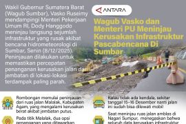 Wagub Vasko dan Menteri PU meninjau kerusakan infrastruktur pascabencana di Sumbar