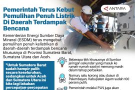 Pemerintah terus kebut pemulihan penuh listrik di daerah terdampak bencana