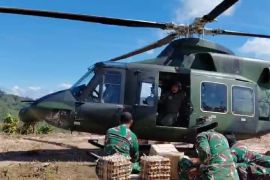 Kodam I/BB gunakan heli percepat penyaluran makanan di Tapanuli Tengah