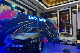 Ini  model mobil listrik VinFast dirakit di Subang