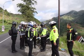 Kapolres Wonosobo pantau arus wisata Dieng