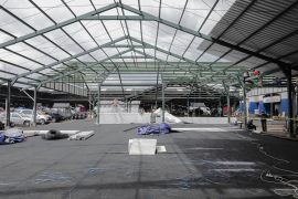 Pedagang Pasar Kramat Jati sudah bisa pindah ke penampungan sementara