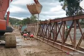 Kementerian PU danTNI kebut pembangunan jembatan bailey Tapanuli Selatan