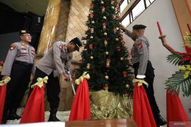 Sterilisasi gereja jelang Natal di Kota Kediri