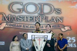 Wagub Jatim hadiri Natal di gereja eks lokalisasi Dolly Surabaya