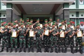 Prestasi olahraga 35 prajurit Brigif TP 88 KBK Rejang Lebong dapat penghargaan