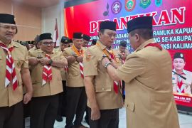 Bupati Kapuas minta camat perkuat sinergi pembinaan Pramuka