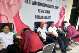 Polda Babel gelar donor darah peringati Hari Jadi ke-80 Fungsi Intelijen Polri