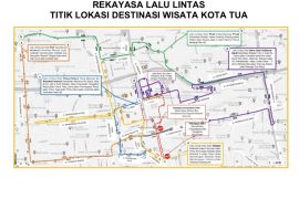 Dishub DKI Jakarta rekayasa lalin di Kota Tua pada malam pergantian tahun