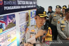 Polrestabes Bandung menyiagakan 1.200 personel amankan malam tahun baru