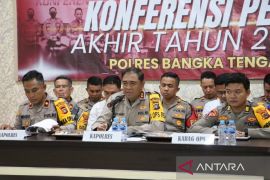 Polres Bangka Tengah catat 183 kasus kejahatan sepanjang 2025