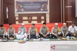 Doa untuk korban bencana alam daro Polres Nagan Raya