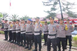 99 personel polres langkat naik pangkat