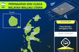 BMKG Sultan Baabullah Ternate imbau warga Malut waspadai cuaca buruk