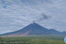 Gunung Semeru empat kali erupsi