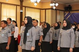 Awali 2026, Kanwil Kemenkum Jambi ikuti apel pagi bersama di lingkungan kementerian hukum