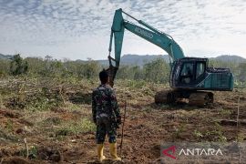 Korps Marinir persiapkan lahan hunian sementara di Tapanuli Selatan