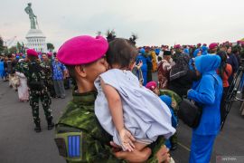 Kedatangan Satgas Pamtas RI-PNG Mobile Yonif 1 Marinir