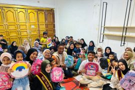 TK Khalifah Kebun Raja gelar aksi Peduli bencana bersama bujang dara Aceh Tamiang