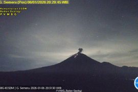 Selasa malam, Semeru erupsi disertai lontaran lava pijar