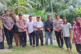 Polres Langkat bangun sumur bor pasca banjir di Pqngkalan Susu