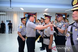 Kapolda Jambi pimpin sertijab pejabat utama dan kapolres