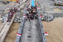 Kemen PU tuntaskan pemasangan Jembatan Bailey di Krueng Beutong, Aceh