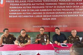 Empat terduga korupsi tambang ilegal timah di Babel jadi tersangka