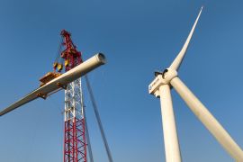 Unit turbin angin lepas pantai 20 megawat berhasil dipasang di Fujian