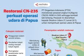 Restorasi CN-235 perkuat operasi udara di Papua