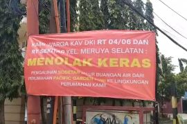 Khawatir banjir, warga Kavling DKI tolak pengalihan sodetan perumahan