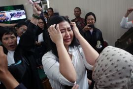 Sidang vonis terdakwa kasus penghasutan pembakaran Gedung Mabes Polri, Laras Faizati