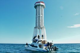 Pangkoarmada RI tinjau Suar Karang Unarang jaga tapal batas laut