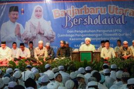 Banjarbaru Utara Bershalawat jadi momentum perkuat cinta Rasul
