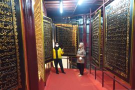 Pengunjung destinasi wisata Al Quran Akbar Palembang meningkat selama momentum Isra Mi\'raj