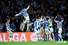 Real Sociedad taklukkan Barcelona di Stadion Anoeta