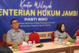 Divisi Pelayanan Hukum Kanwil Kemenkum Jambi gelar rapatinternal bahas program kerja