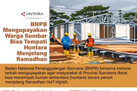 BNPB mengupayakan warga Sumbar bisa tempati huntara menjelang Ramadhan