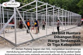 181 Unit Huntara Dibangun bagi warga terdampak di Tiga Kabupaten