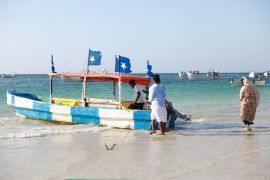 Potret kehidupan masyarakat di pesisir pantai Mogadishu, Somalia