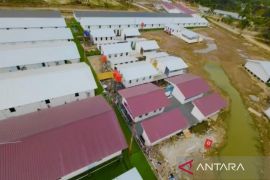 Huntara untuk pengungsi Aceh Tamiang tertata rapi dan bersih