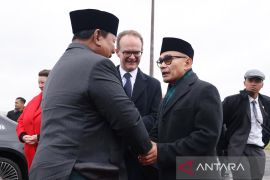 Prabowo rampungkan lawatan di Inggris, lanjut terbang ke Davos