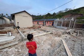 Pengembang kebut pengerjaan huntara di Tapanuli Utara