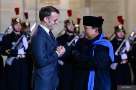 Prabowo kembali dijamu Presiden Prancis di Istana lyse Paris