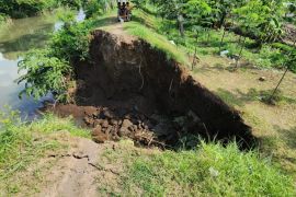 BPBD Probolinggo tangani tanggul sungai jebol di Sukokerto