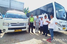 Dishub Babel-Jasa Raharja pastikan kelayakaan kendaraan Damri jelang Imlek dan Idul Fitri